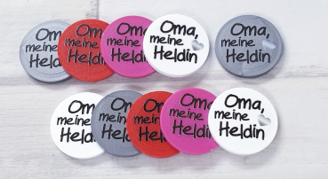 Einkaufswagenchip Oma, meine Heldin